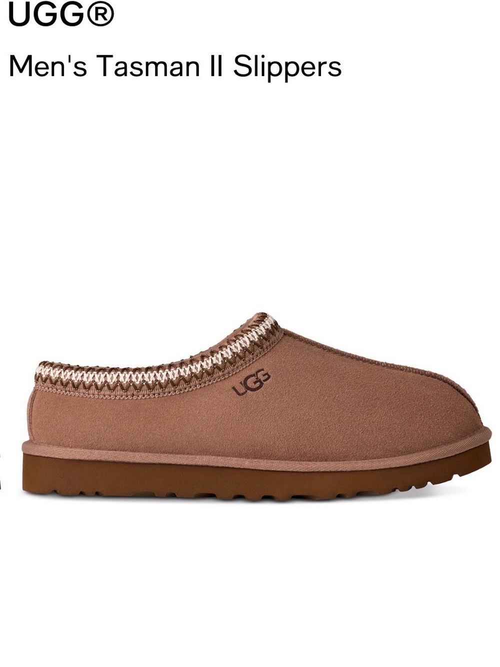 UGG Men's Tasman II Slippers - Chestnut New w Box size 9